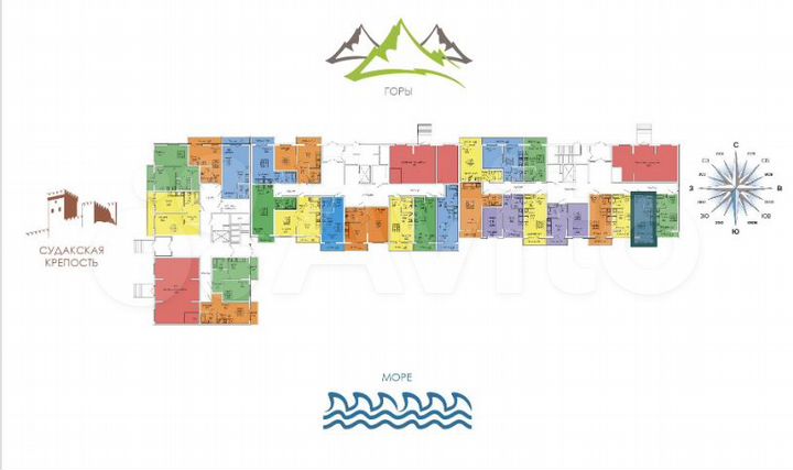 Апартаменты-студия, 24,3 м², 1/8 эт.