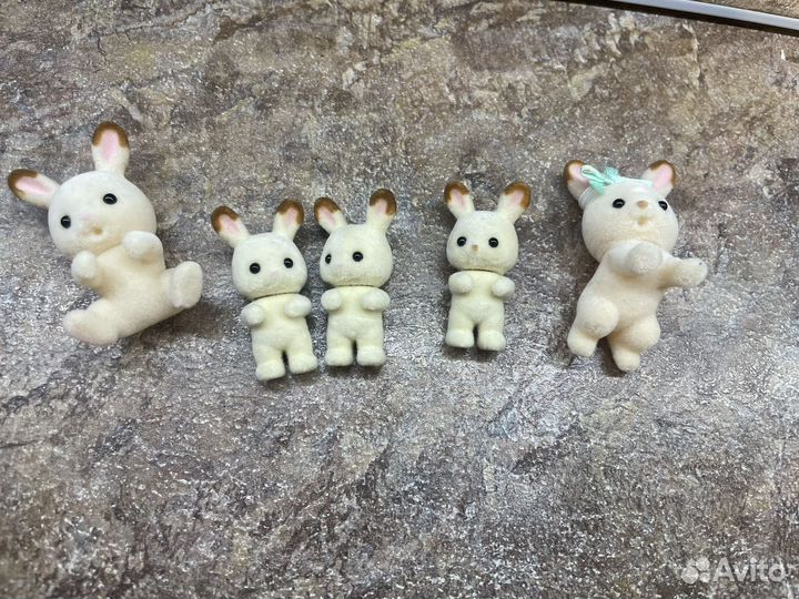 Sylvanian families семья шоколадных кроликов