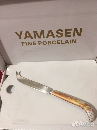 Сырная доска, ножик Япония фарфор