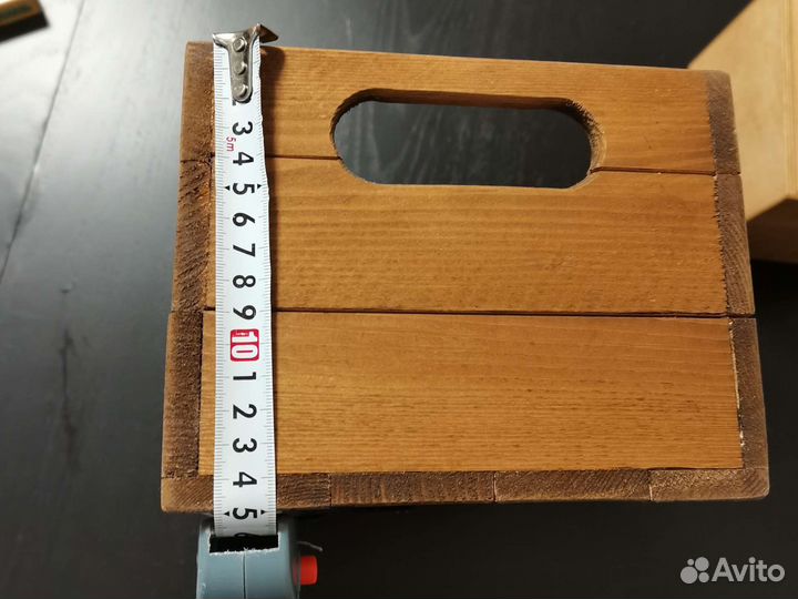 Коробки 2шт интерьерные деревянные для подарка