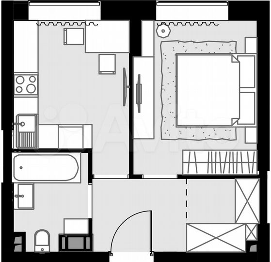 1-к. апартаменты, 33,1 м², 7/28 эт.