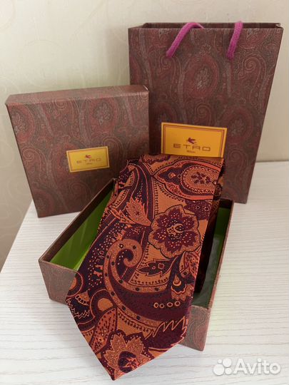 Галстук etro Milano новый