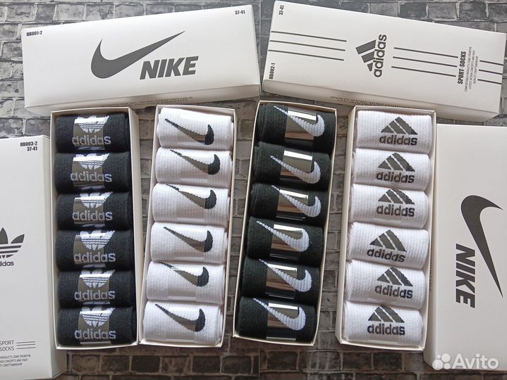 Носки Nike Adidas Reebok Puma