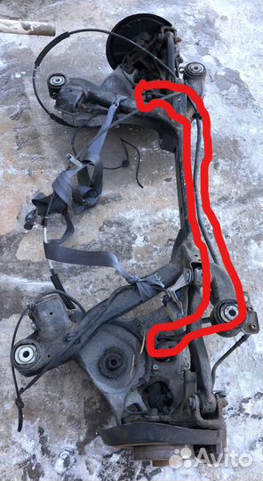 Стабилизатор задний audi A4 B6 (ауди А4 Б6)