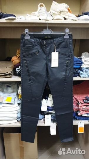 Bershka брюки кожзам