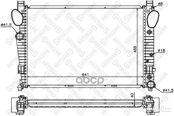 10-25426-SX радиатор системы охлаждения MB W22