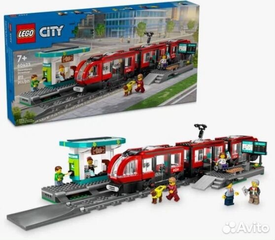 Лего City серия, lego 60423 Трамвай и станция метр