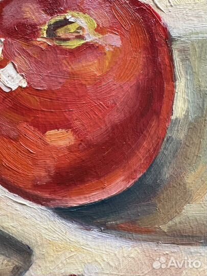Картина с помидорами натюрморт масло холст