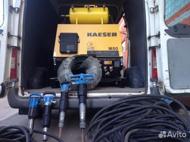 Аренда компрессора: молотки, бетоноломы, продувка