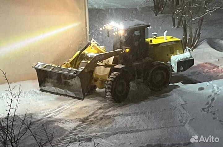 Услуги фронтального погрузчика, уборка снега