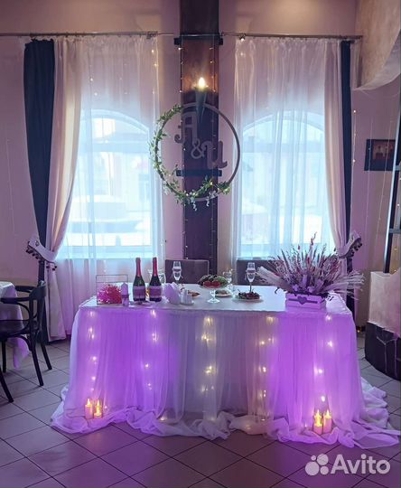 Декор для президиума молодых