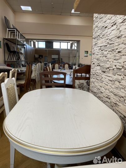 Стол массив «Овал» патина