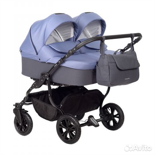 Коляска для двойни Indigo charlotte Sity DUO