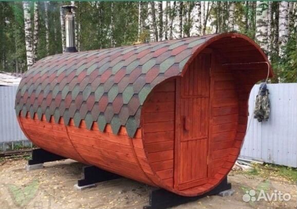 Баня-бочка под ключ