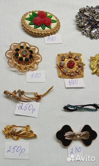 Брошь, броши винтажные