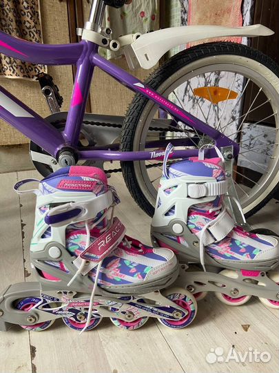 Велосипед и ролики детские