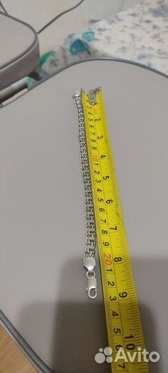 Серебряный браслет мужской бу