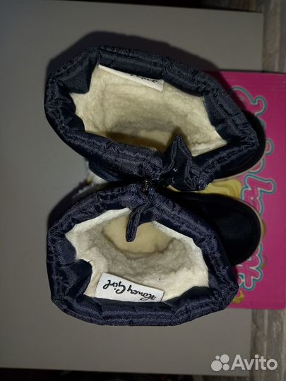 Дутые сапоги/валенки для девочек б.у. 24 р-р