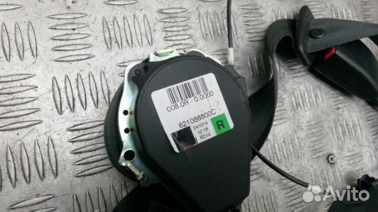 Ремень безопасности с пиропатроном сиденья передне