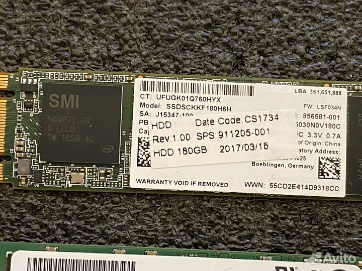 SSD M.2 180gb/128gb/120gb/16gb