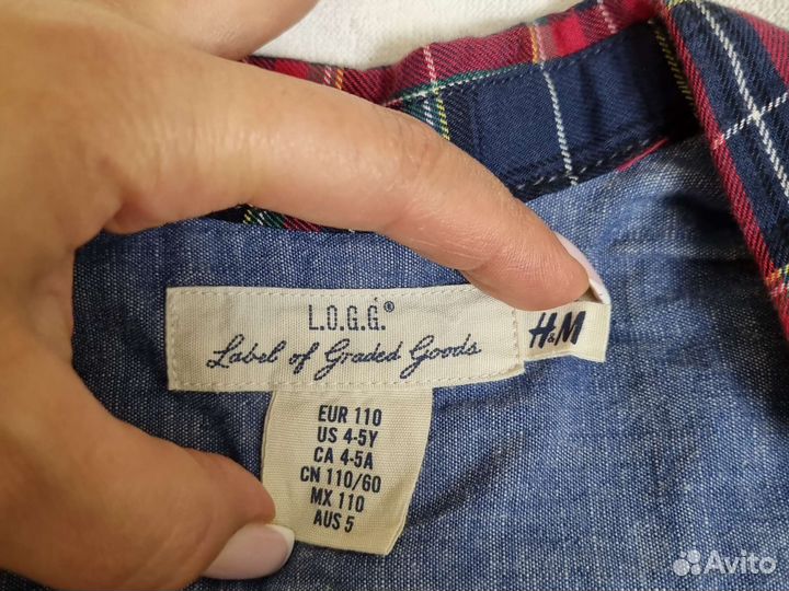 Рубашка для мальчика H&M евро размер 110