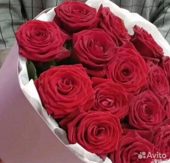 Букет 15 роз 60 см Доставка цветов