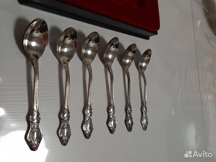 Набор кофейных ложек из мельхиора