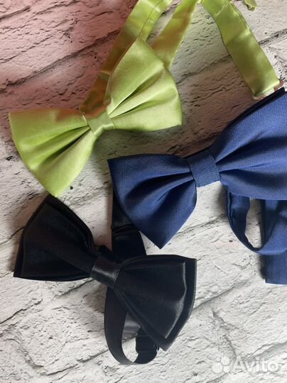 Галстук-бабочка новый 3 штуки