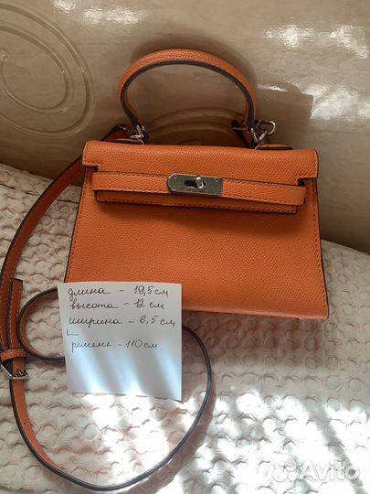 Стильная оранжевая сумка эрмес биркин Hermes