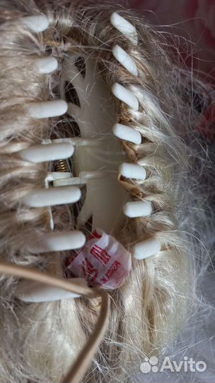 Волосы для наращивания 50 см блонд