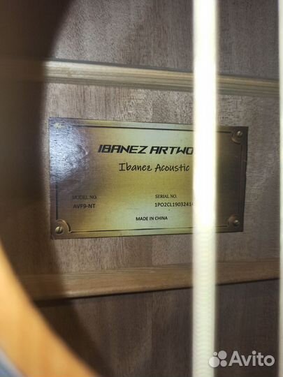 Акустическая гитара Ibanez Artwood AVF-9nt