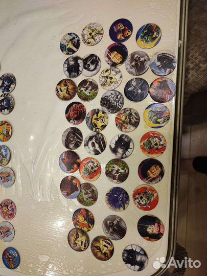 Фишки разных серий пакетом б/у