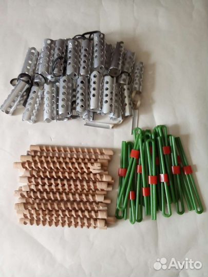 Бигуди алюминиевые, деревянные, Советского времени