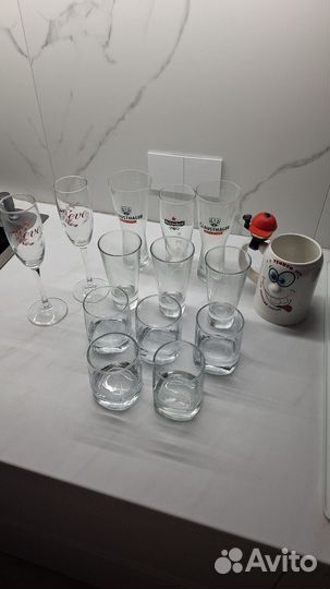 Бокалы, стаканы