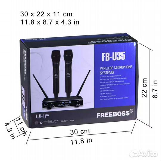 Радио-микрофоны Freeboss FB-U35 двойная цифровая