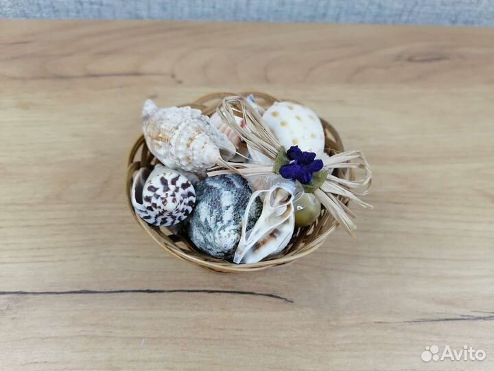Корзина набор с ракушками