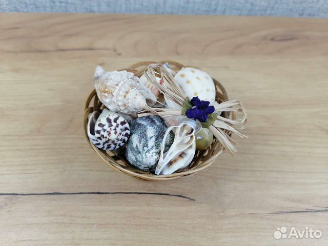 Корзина набор с ракушками