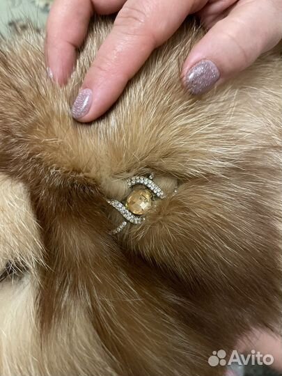 Шапка лисья женская