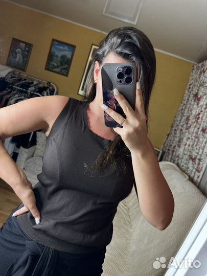 Майка жилет женский из вискозы S M