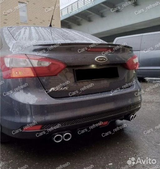 Диффузор накладка заднего бампера Ford Focus 2 / 3