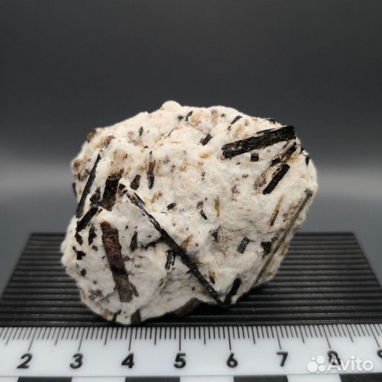 Астрофиллит в сахарном альбите. Хибины