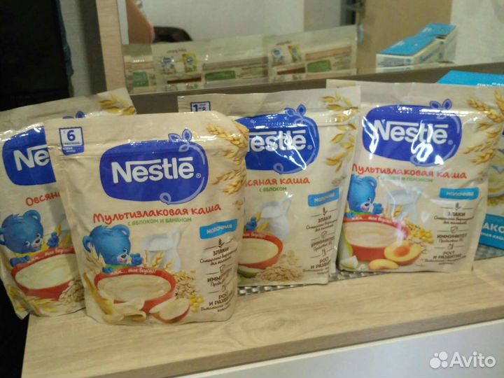 Детские каши Нестле с 4 месяцев