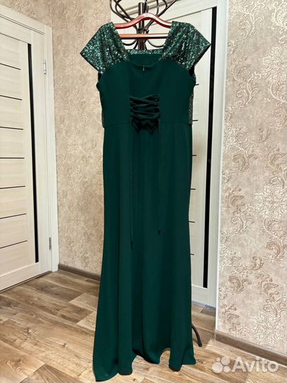 Вечернее платье в пол, 54-ый размер