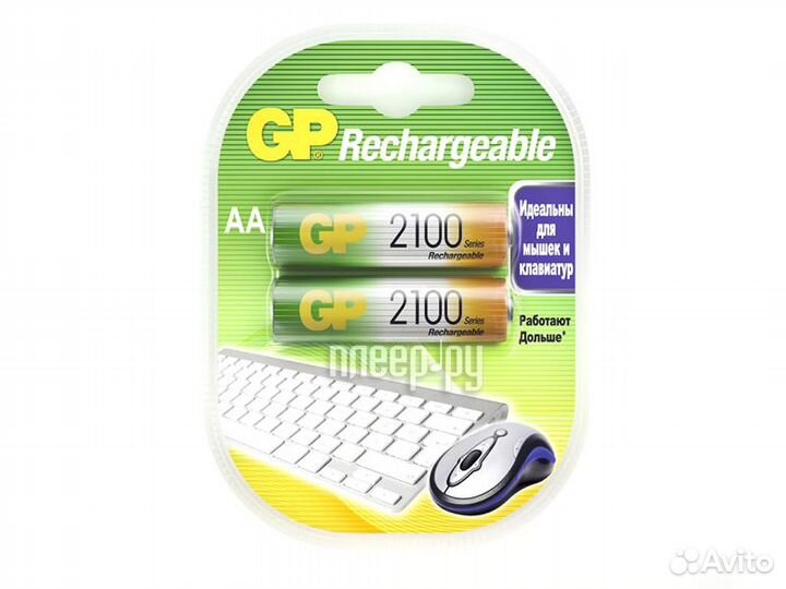 AA - GP 2000mAh 210aahc-2decrc2 20/200 2 штуки