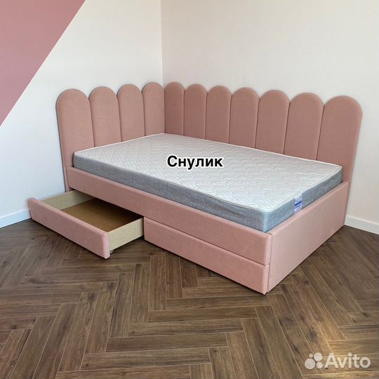 Детская подростковая кровать со спинками