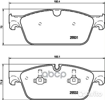 8DB 355 020-141 Колодки тормозные mercedes GL X