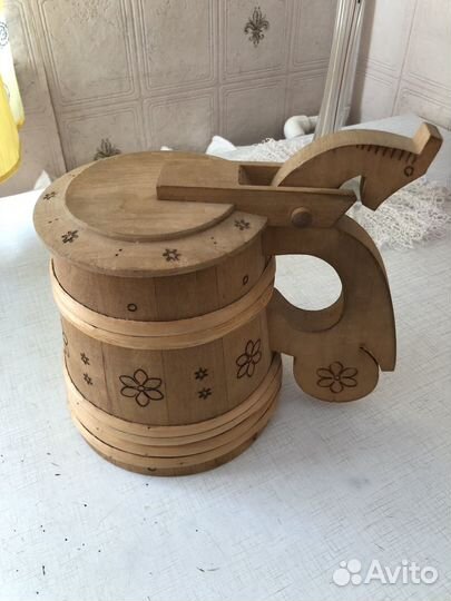 Кружка пивная дерево