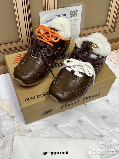 Кроссовки new balance & miumiu зимние