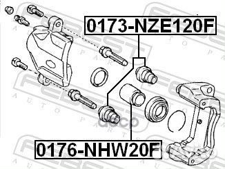 Поршень суппорта передний toyota prius NHW20 20