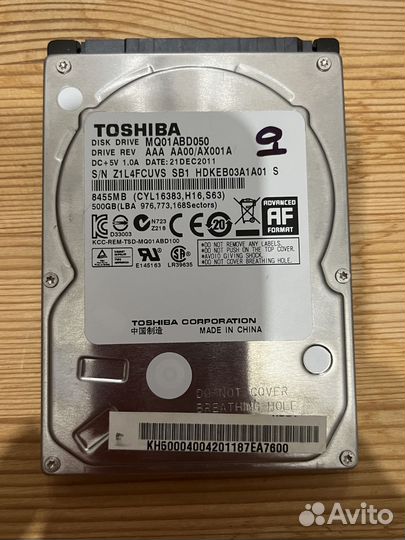 HDD Диск Toshiba 500gb